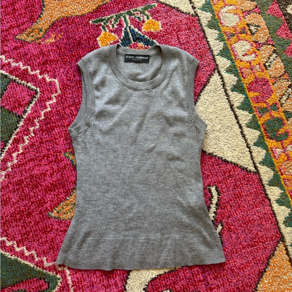 Dolce & Gabbana Cashmere Sleeveless Sweater